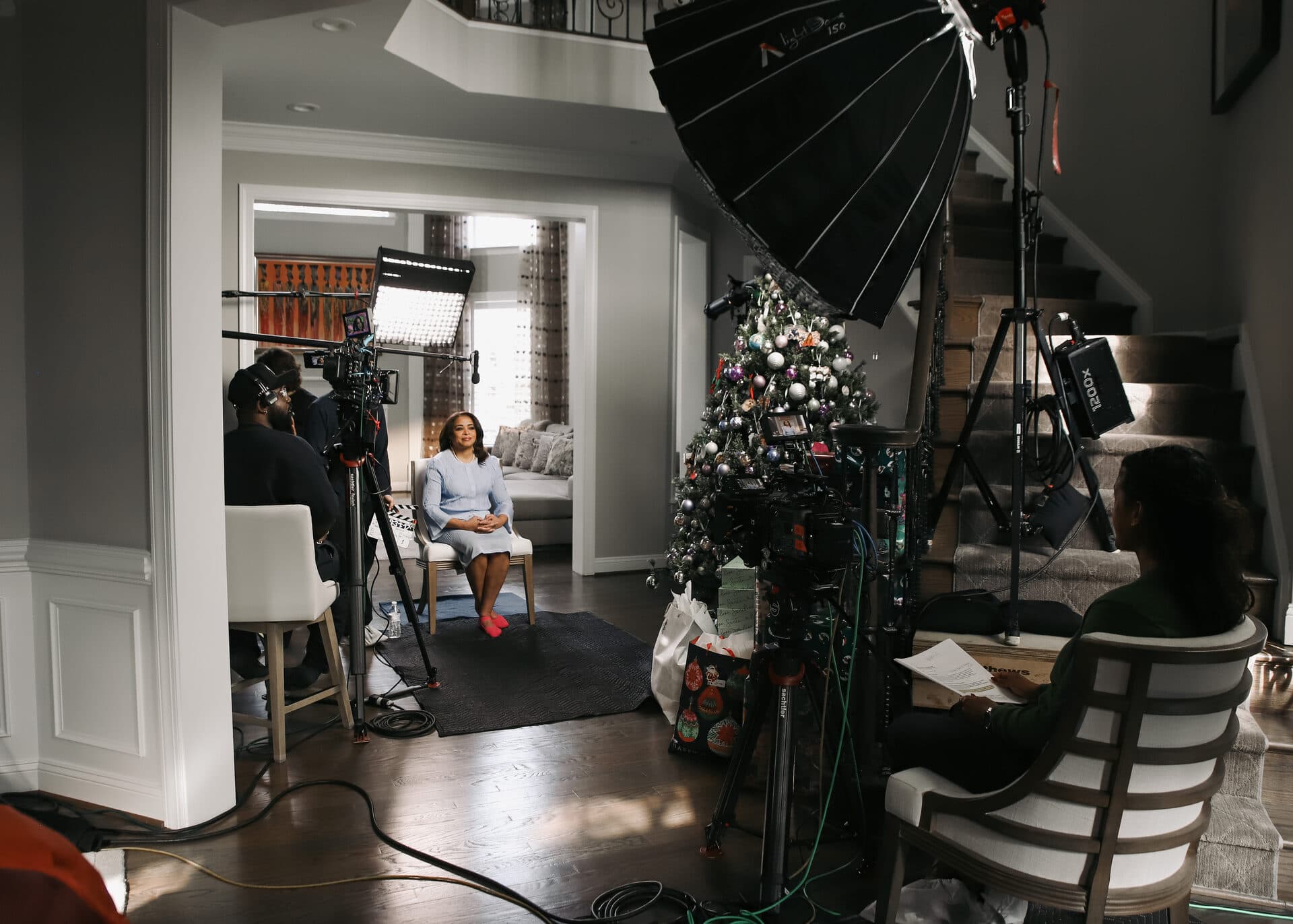Behind the scenes — Virginia shoot, full production setup